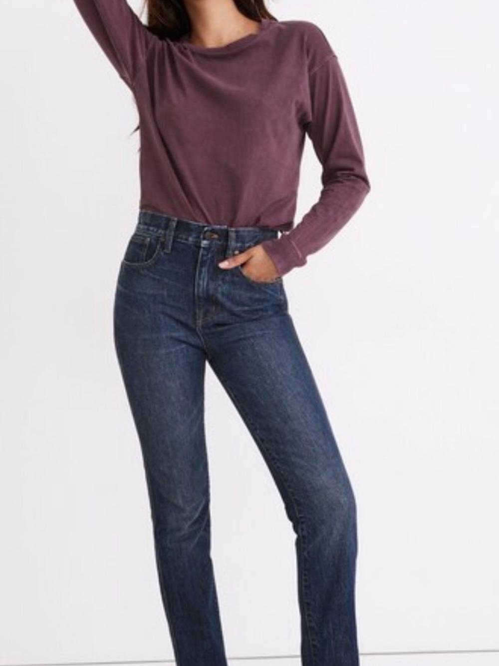 Madewell Perfect Vintage Full Length Jeans, Diversey Wash Retro Stitch Edition
